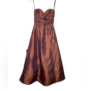 Alexia Couture Iridescent Pink/Purple Prom Bridesmaid Strapless Dress Sz 2